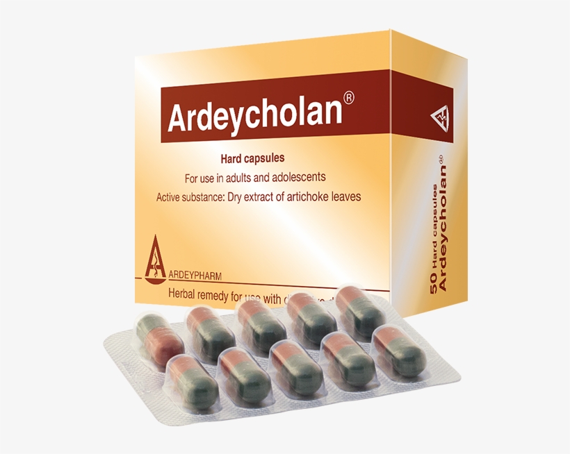 Product Description - Ardeycholan Hartkapseln Bei Funktionsstörung Der Gallenwege, transparent png #3721210