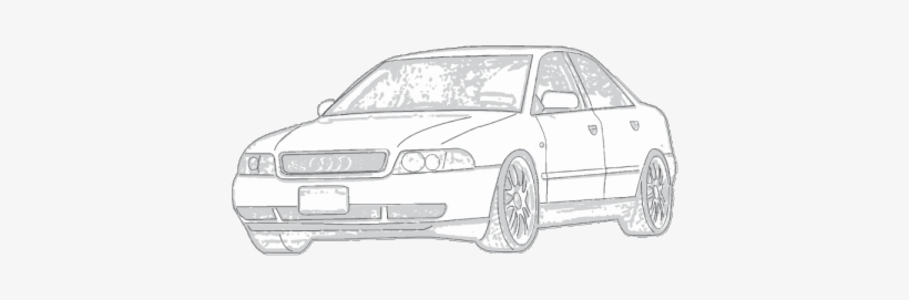 Audi A4 B5 Draw, transparent png #3721212