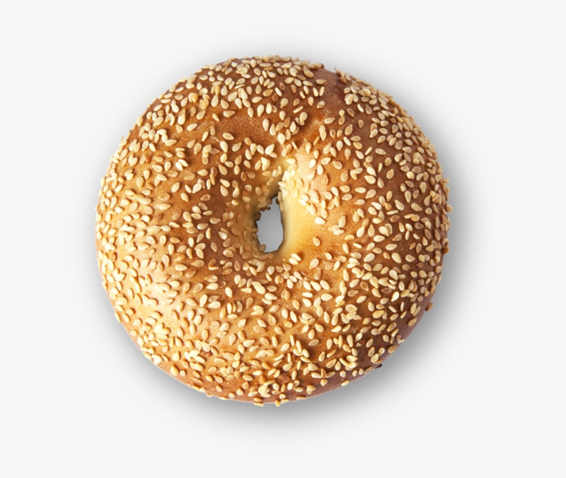 Sesame Bagel - Bagel, transparent png #3721442