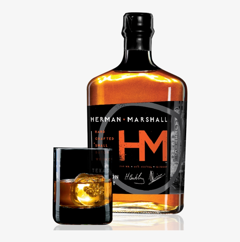 Hermanbottle Glass - Herman Marshall Whiskey, transparent png #3721469