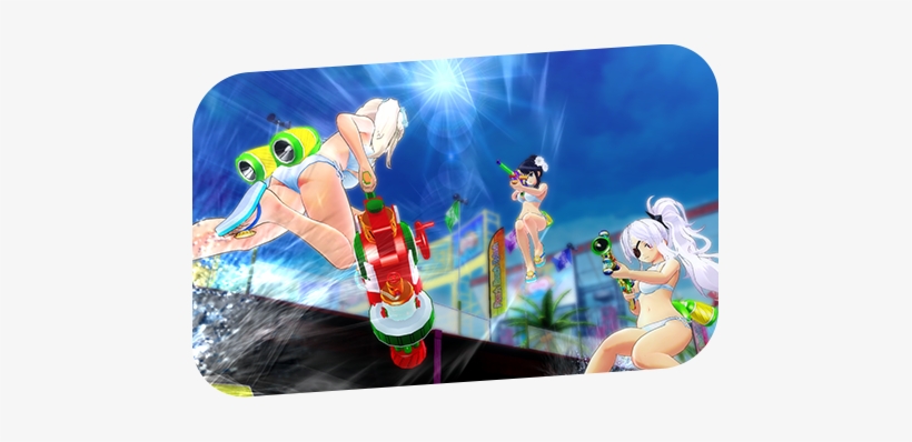 Pbs Screen Cap 1 - Senran Kagura Peach Beach Splash On Switch, transparent png #3721492