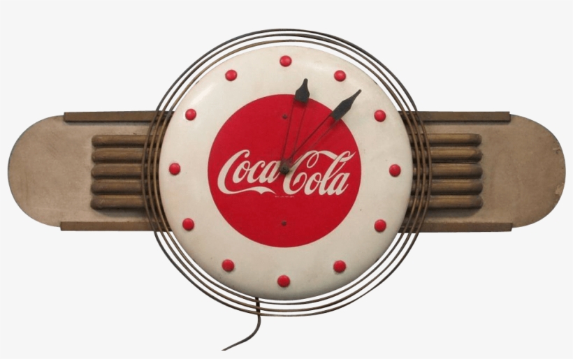 Coca Cola Advertising Clock - Coca Cola, transparent png #3721799
