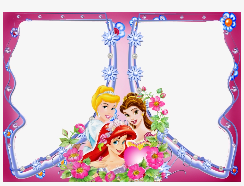 Disney Multi Photo Frame - Disney Princess Frame Png, transparent png #3722060