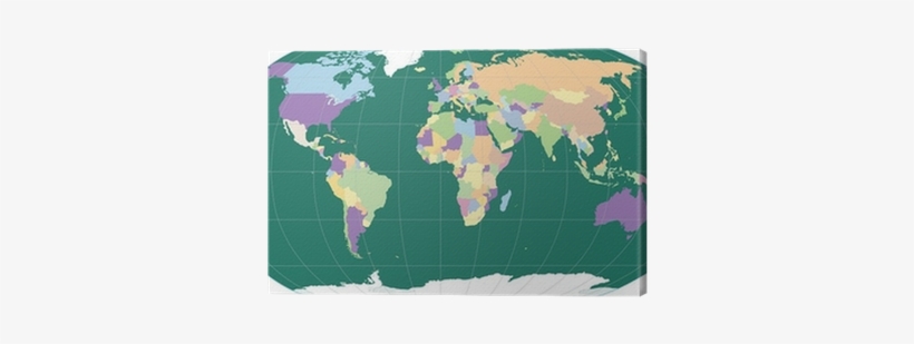 World Map Highlighting Canada, transparent png #3722113