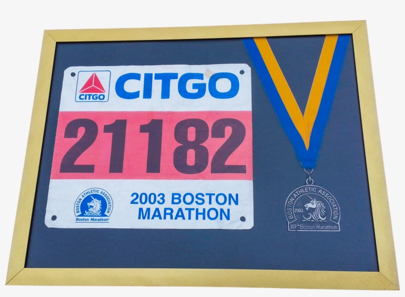 Boston Marathon Medals, Award Frame - 2003 Boston Marathon, transparent png #3722187