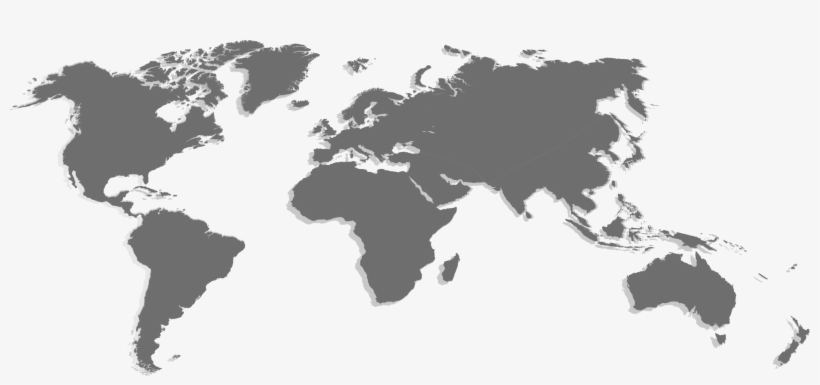 World Map Showing All Areas Akerberg Thomas Operate - India And New Zealand Map, transparent png #3722287