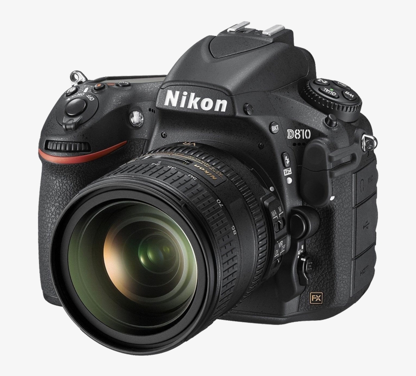 Nikon D810 Slr Camera Front View Transparent Image - Nikon D3400 Price In Dubai, transparent png #3722341