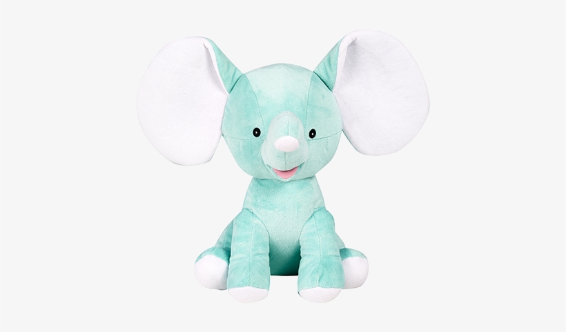 Mint Green Dumble - Cubbies Dumble - 12" Elephant W/embroiderable Ears, transparent png #3722407