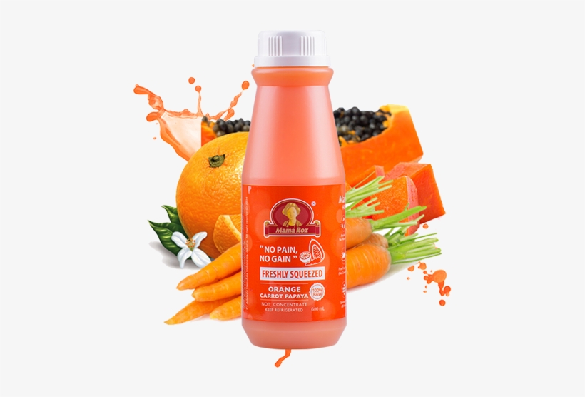Orange Carrot Papaya - Processed Product Of Papayas, transparent png #3722424