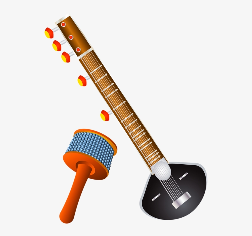Music Instrumentsclip - Indian Music Instruments, transparent png #3722460