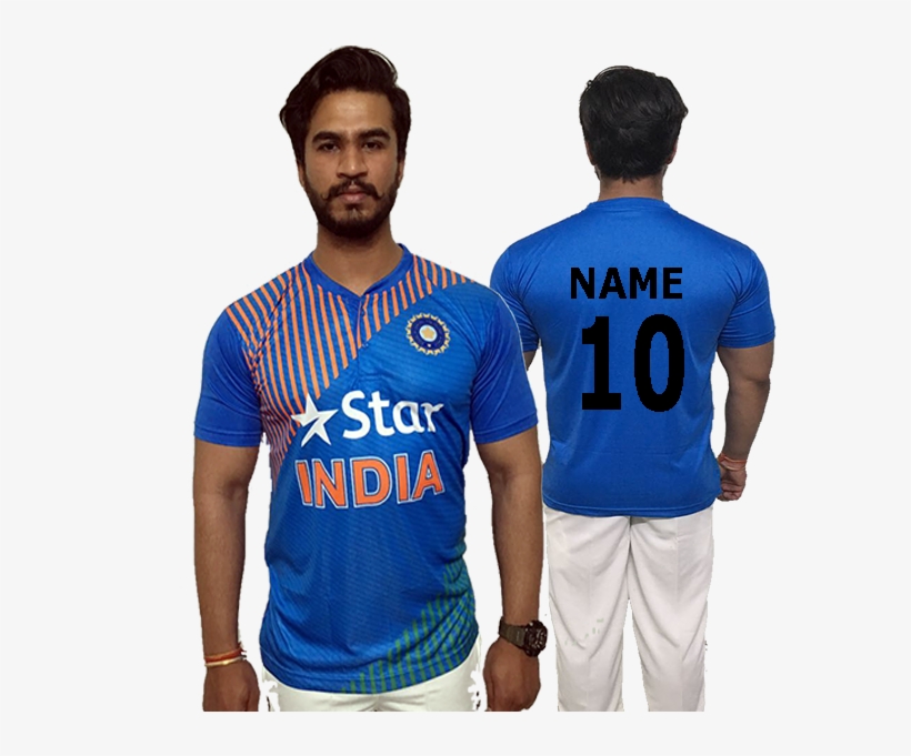 Cricket Blue Jersey - India Cricket Jersey 2017, transparent png #3722864