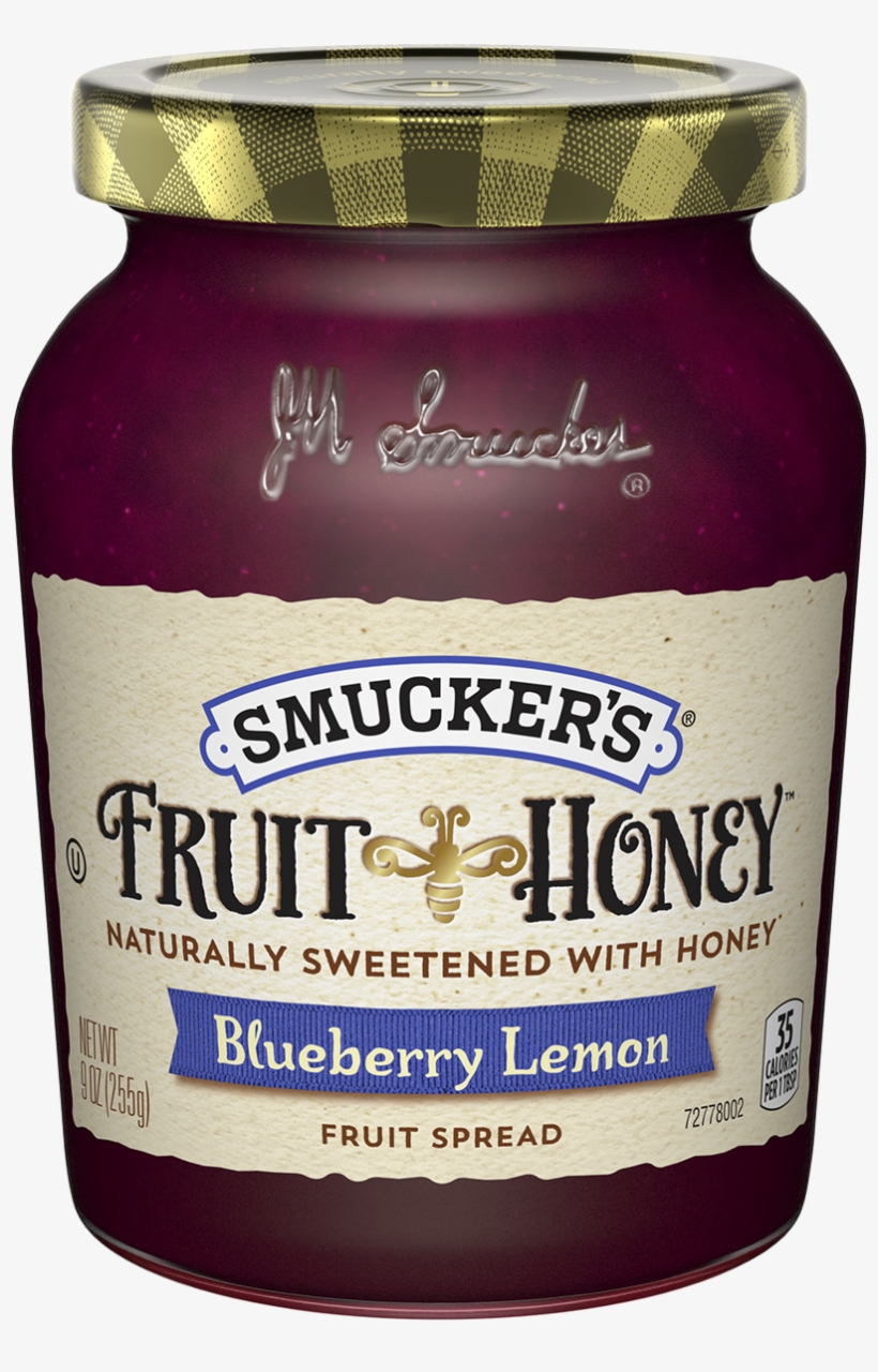 <strong>fruit - Smucker's Fruit And Honey Blueberry Lemon, transparent png #3723491
