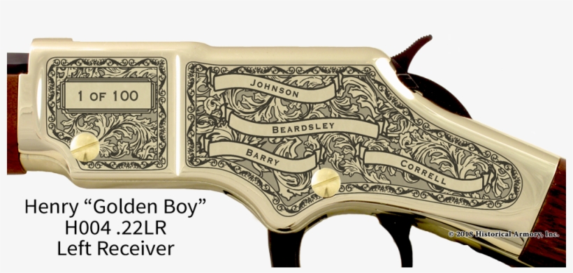 Big Stone County Minnesota Engraved Rifle - Historical Armory, transparent png #3723947