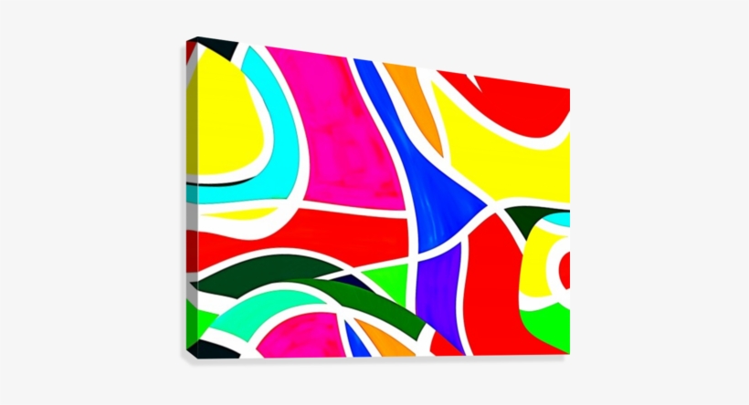 Abstract Bright Colors 1 Osg Canvas Print - Canvas Print, transparent png #3724164