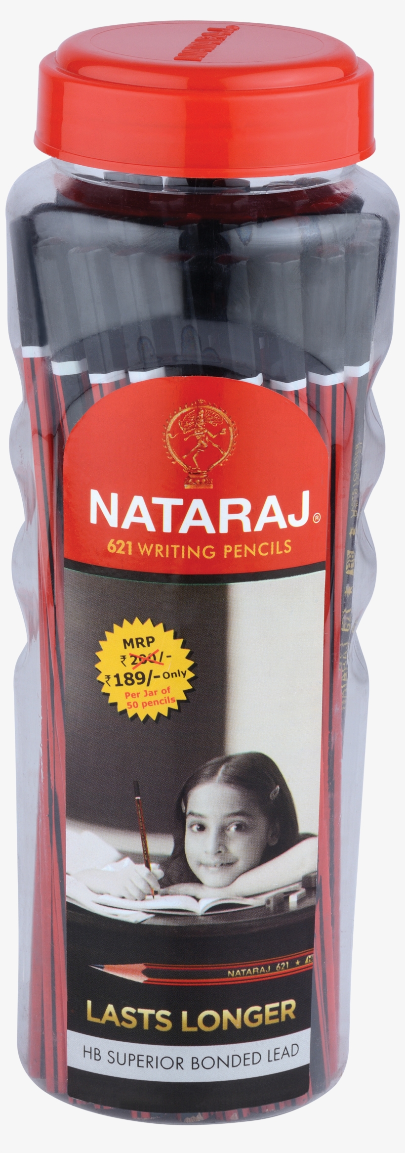 621 Pencils Jar - Nataraj Nataraj621 Pencil, transparent png #3724488