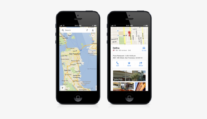 Get The New Google Maps And Say Hello To Google Search, - Google Maps Native App, transparent png #3724515