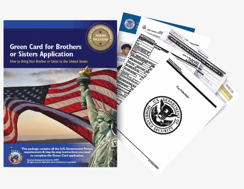Green Card For Brothers Or Sisters Application Guide - H 1b Visa Program, transparent png #3724763