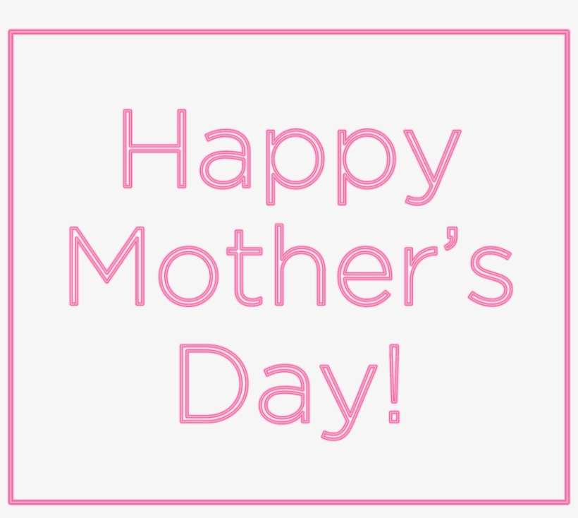 Mothers Day Images - Pink Happy Mothers Day, transparent png #3724994