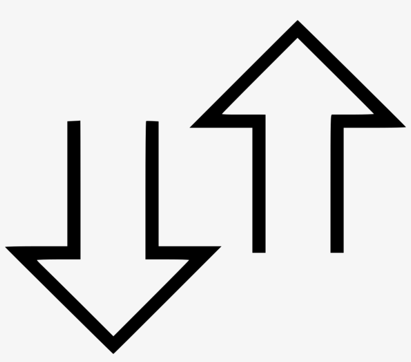 Up Down Arrows Download Upload - Curved Arrow White Png - Free ...