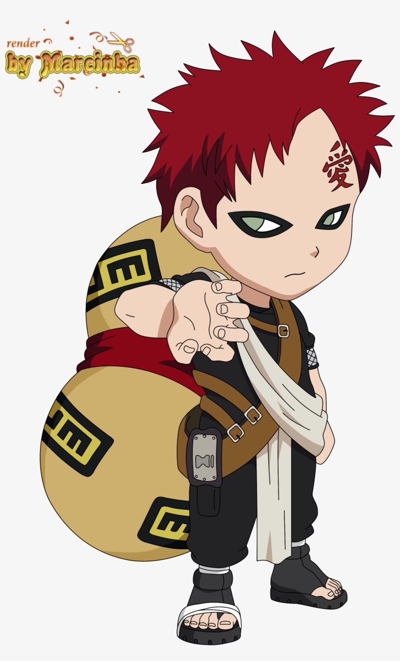 Chibi Gaara By Marcinha20-d8wjtif - Naruto Chibi Gaara, transparent png #3725356