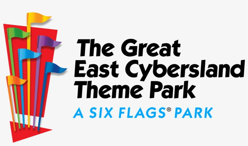 The Great East Cybersland Theme Park A Six Flags Park - Six Flags, transparent png #3726594