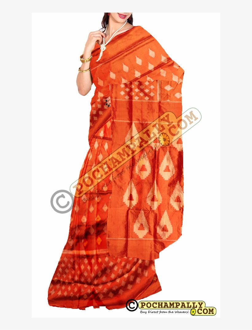 Pochampally Saree, transparent png #3727801
