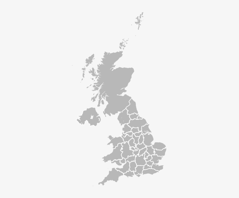 Map Of Territorial Police Areas - Uk Map, transparent png #3728968