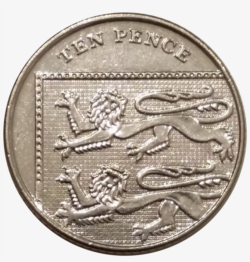 Fichier - 10 Pence - 2014 - Revers - One Dollar 1847, transparent png #3729717