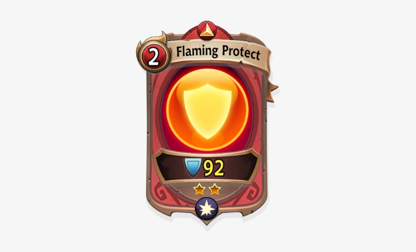 Magic 1 Card Hero Flaming Protect Min - Card Game, transparent png #3730249