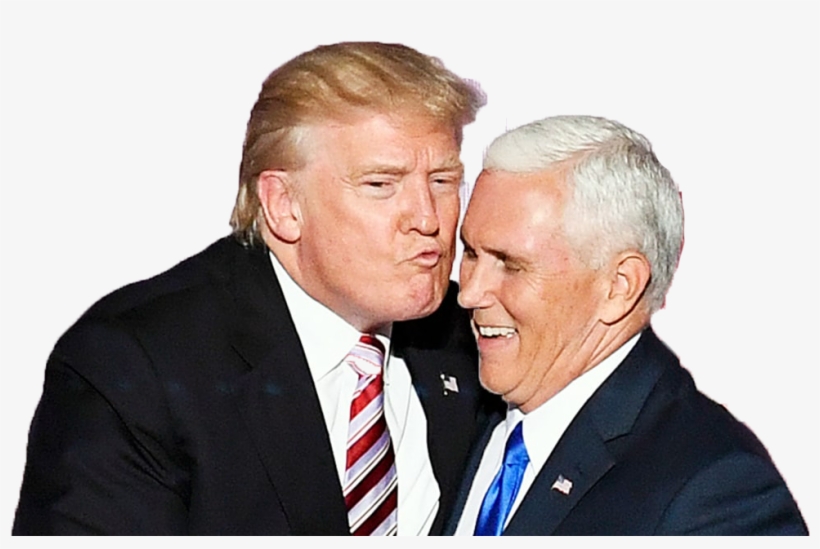 Trump Kissing Pence - Trump Pence Air Kiss, transparent png #3730250