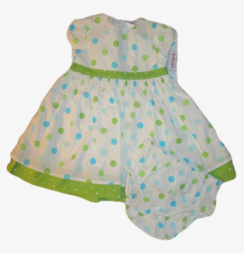 New Baby Girls 6 Months Carters - Dress, transparent png #3730418