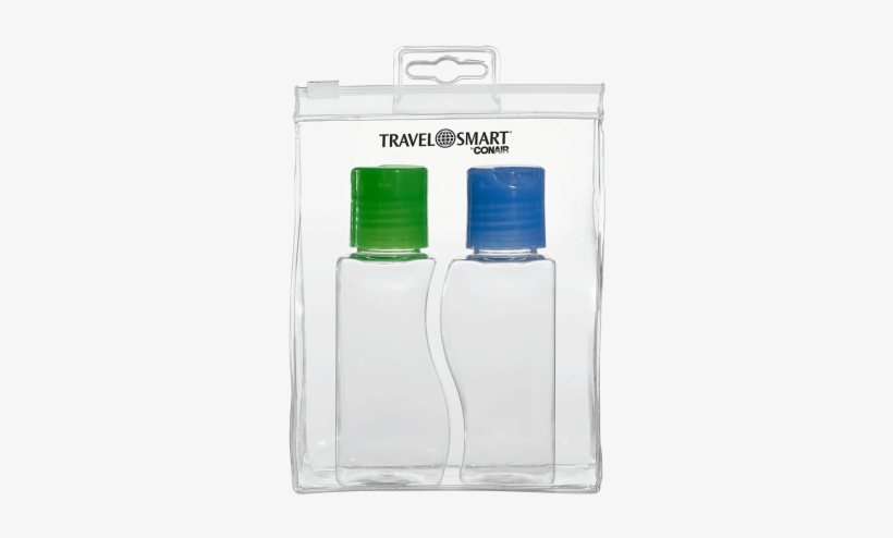 3-ounce Bottle Set In Pouch - Conair Travel Smart 3 Oz. Bottle Set, transparent png #3730870