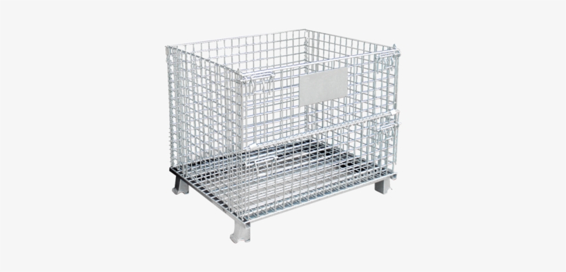 Wire Mesh Container Storage Cage - Cage, transparent png #3731484