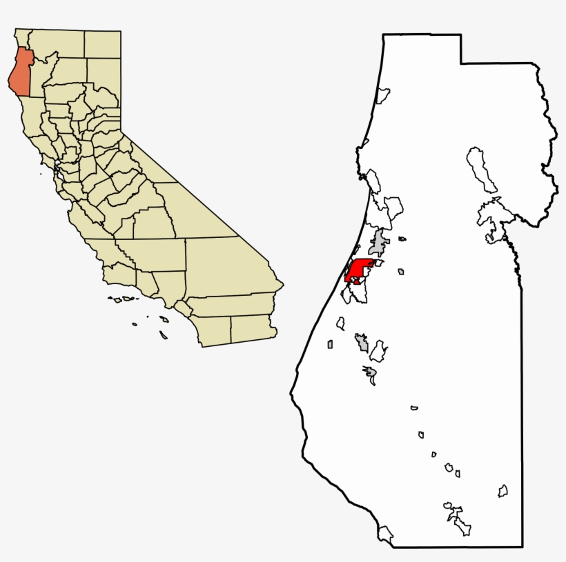 Open - Eureka California On Map, transparent png #3731673
