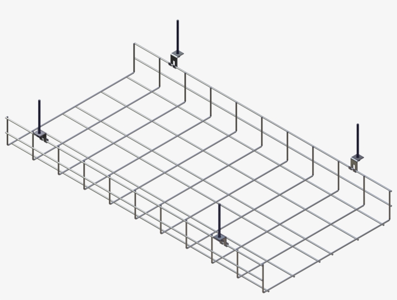 Wire Mesh Cable Trays - Cable Tray, transparent png #3731734