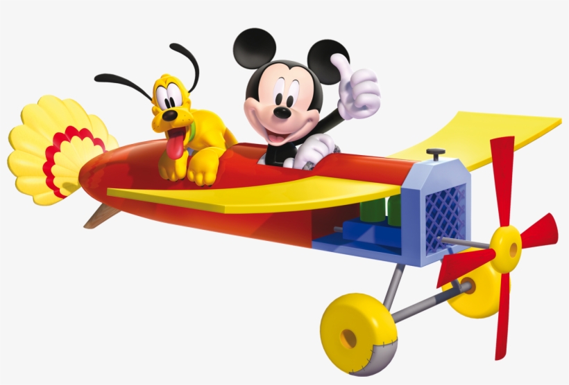 Doce Cantinho Da R 234 Mickey Png - Mickey Mouse In Plane, transparent png #3731829
