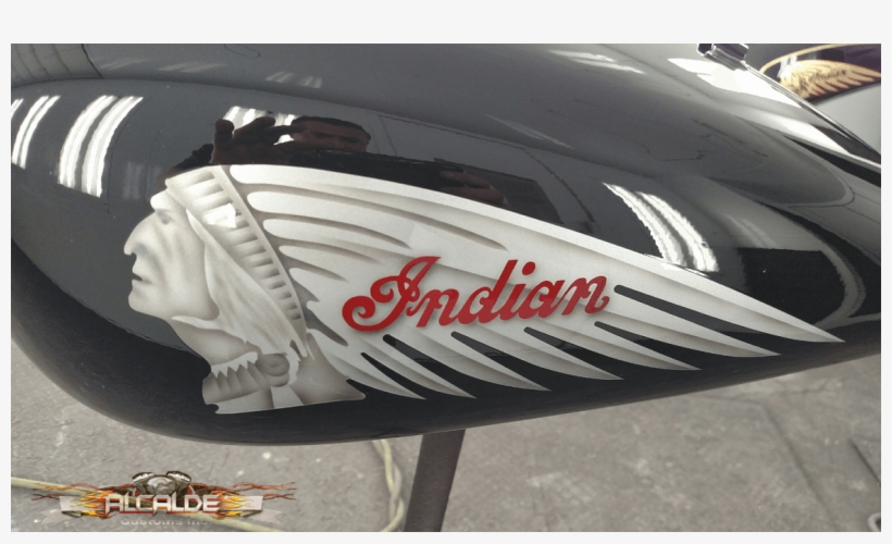 Custom Indian Motorcycle Paint Job - Custom Painted Indian Motorcycle, transparent png #3732548