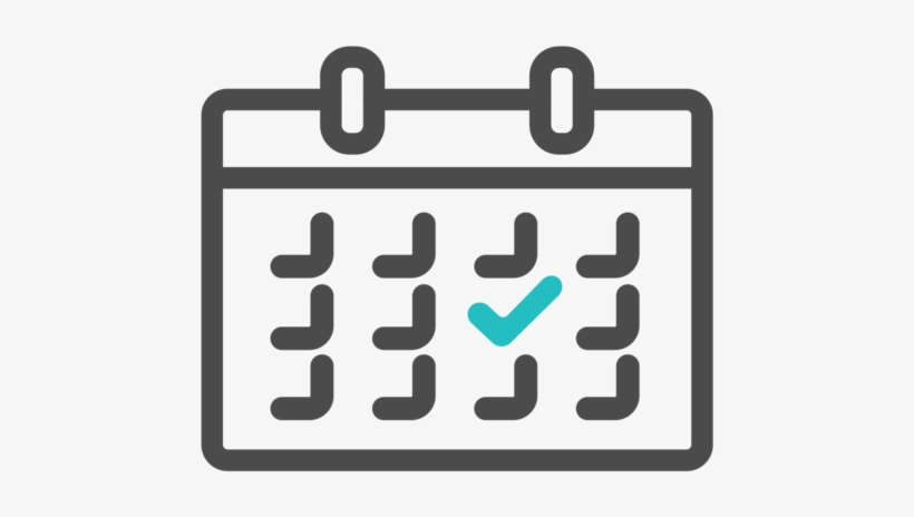 Ajpicard 4stepsicons Design5 Grayturquoise-03 - Calendar, transparent png #3732598