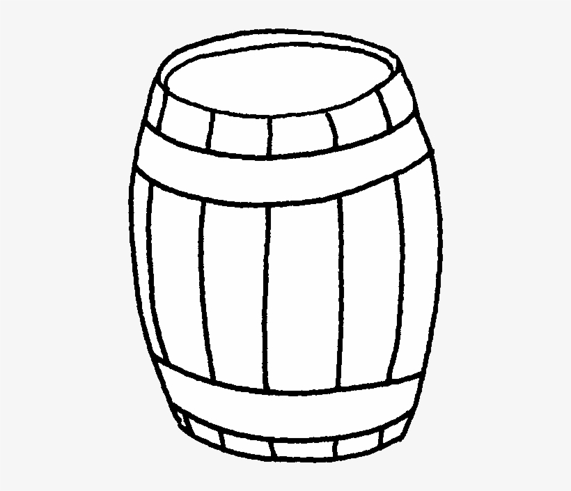 Back Gallery For Pirate Whiskey Barrel - Keg Clipart Black And White, transparent png #3732716