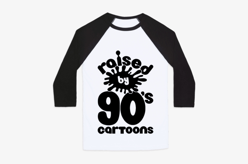 Raised By 90's Cartoons Baseball Tee - My Witches, transparent png #3733099