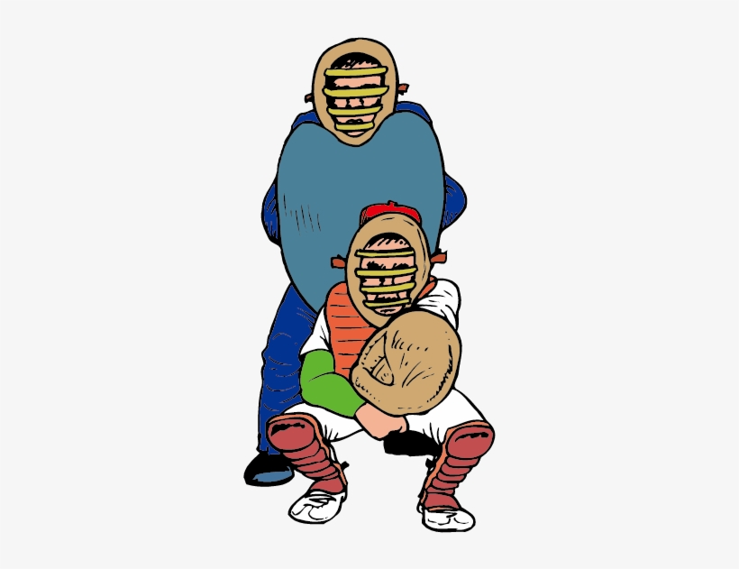 Png Library Catcher Baseball Umpire Poster - Sports, transparent png #3733126