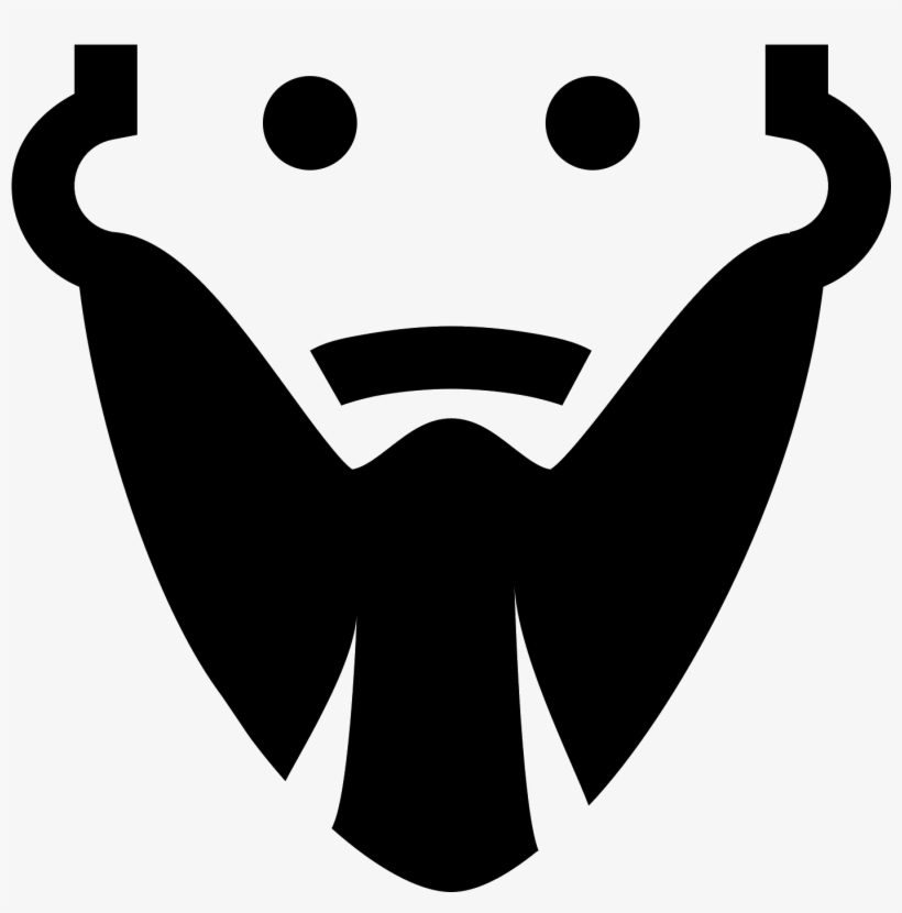 This Is A Picture Of A Man With A Long Beard - Icon, transparent png #3733156