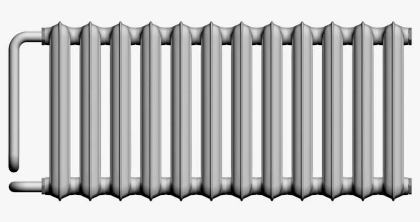 Ribbed Radiator - Picket Fence, transparent png #3733239