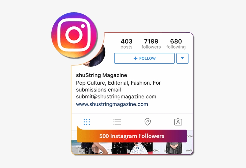 Buy 500 Instagram Followers - 1000 Followers On Insta, transparent png #3733641
