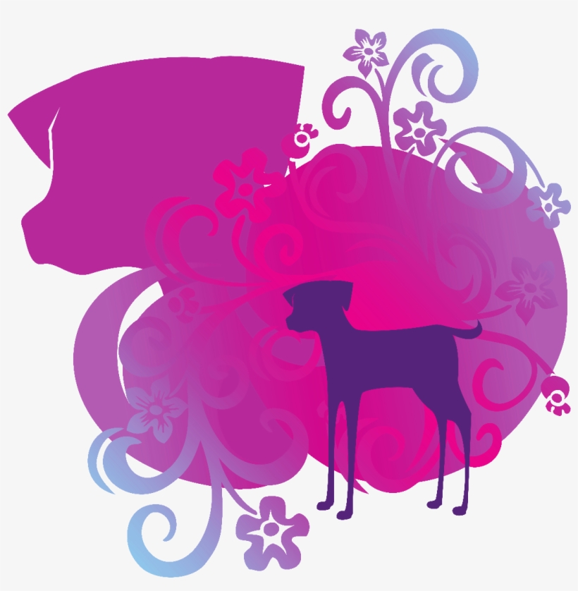 Coddled Creatures Pet Sitting Llc ® - Vistaprint Purple Dog Two Tone Deluxe Classic Cotton, transparent png #3733892