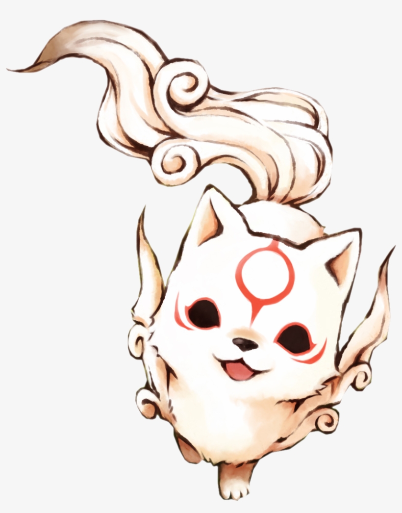 Chibiterasu <3 Drawing Tattoos, Amaterasu, Kawaii Anime, - Chibi Okami, transparent png #3735023