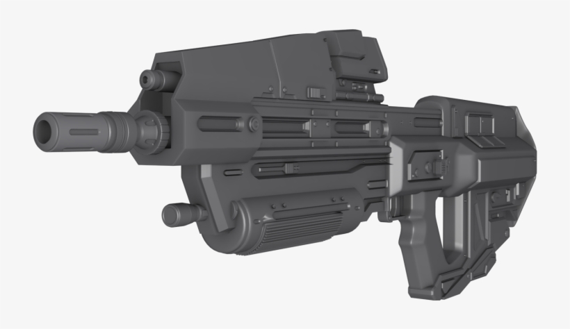 The Low Poly That Would Go In Halo Ce - Halo Reach Assault Rifle, transparent png #3735024