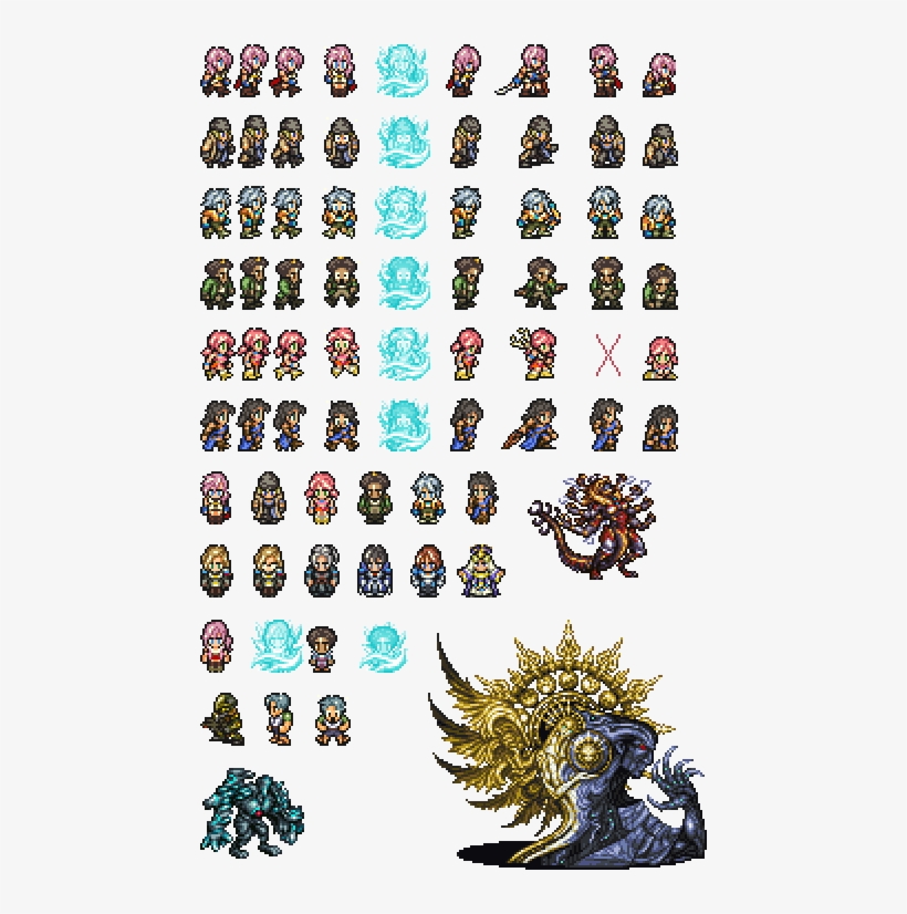 4e729d56 Final Fantasy Xiii Sprites Pixel Pixel - Final Fantasy 14 Sprites, transparent png #3735078