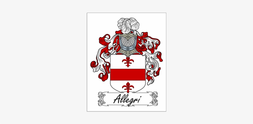 Allegri Family Crest - Grillo Family Crest, transparent png #3735301