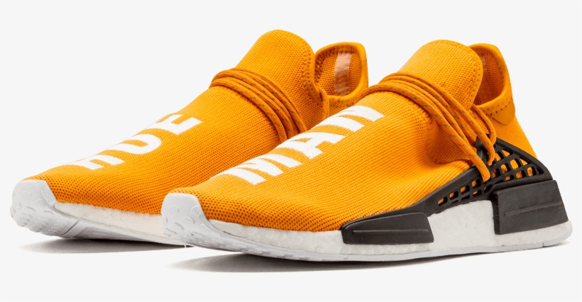 Adidas Nmd Pharrell Hu Hue Man Tangerine - Pharrell Williams Human Nmd Transparent, transparent png #3735302